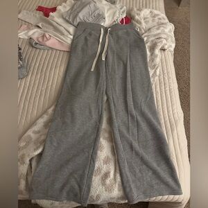 dark grey dry goods wide leg sweatpants